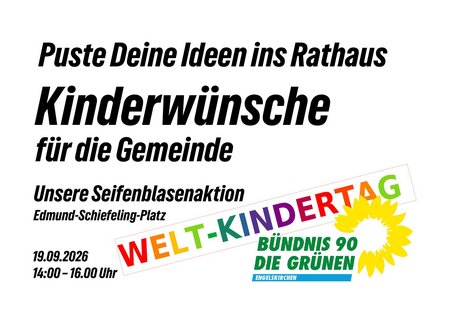 Plakat zur Mitmachaktion am Weltkindertag